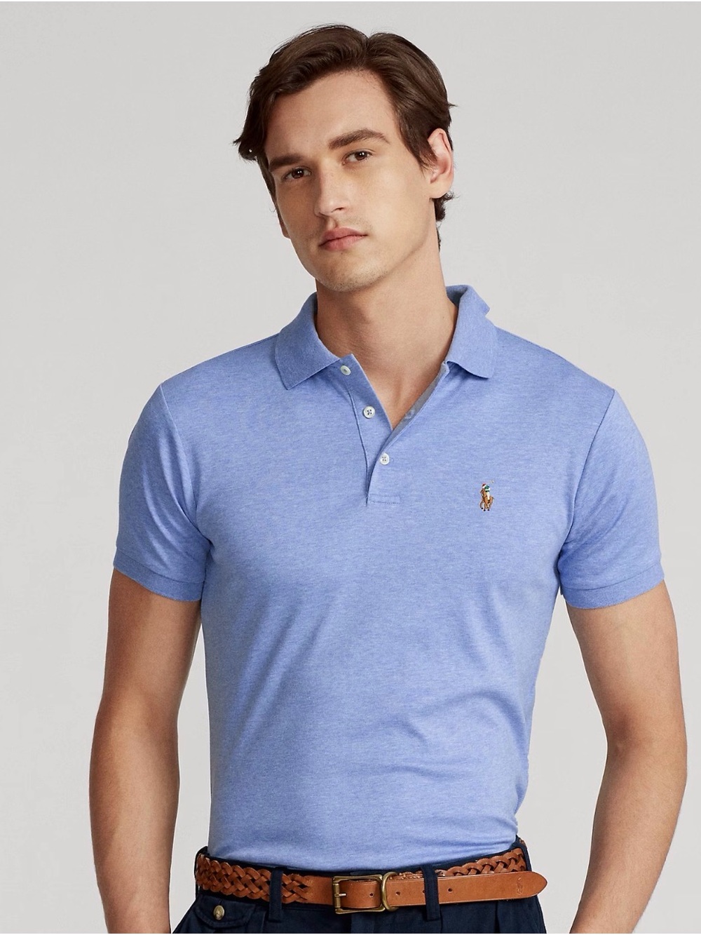 Polo Ralph Lauren Mens Big & Tall Big Flesh Pony Polo Shirt 2XB Blue NWOT